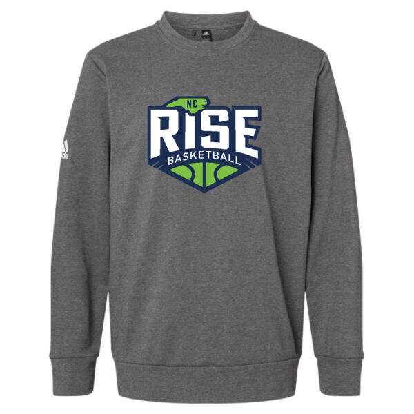Adidas RISE Basketball Fleece Crewneck Sweatshirt Thumbnail
