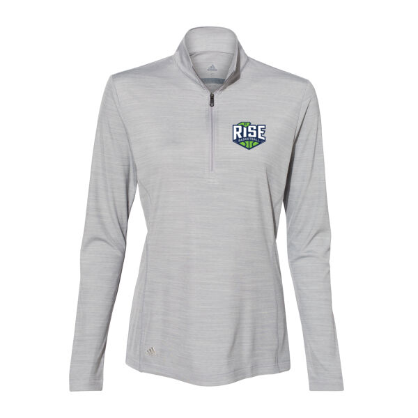 Adidas RISE Basketball Women's Lightweight Mélange Quarter-Zip Pullover Thumbnail