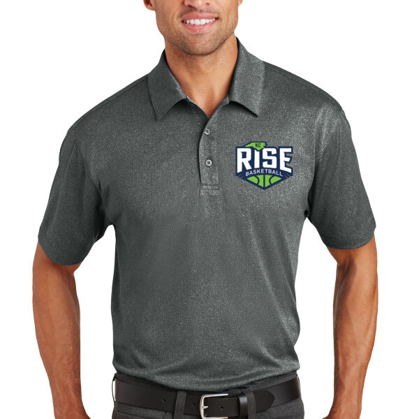 Port Authority RISE Basketball Trace Heather Polo Thumbnail