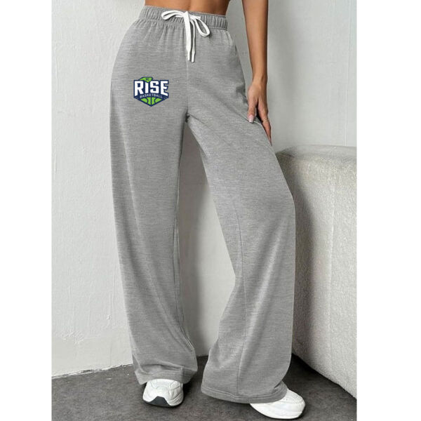 NINEXIS RISE Basketball High-Rise Drawstring Loose Wide Leg Sweatpants Thumbnail