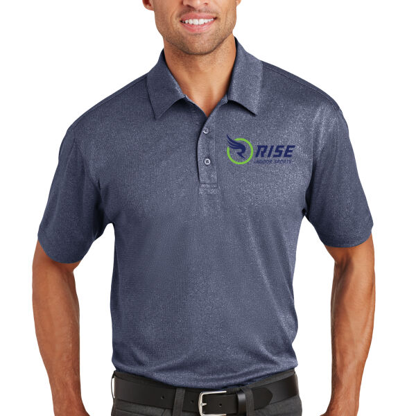 Port Authority RISE Indoor Sports Trace Heather Polo Thumbnail