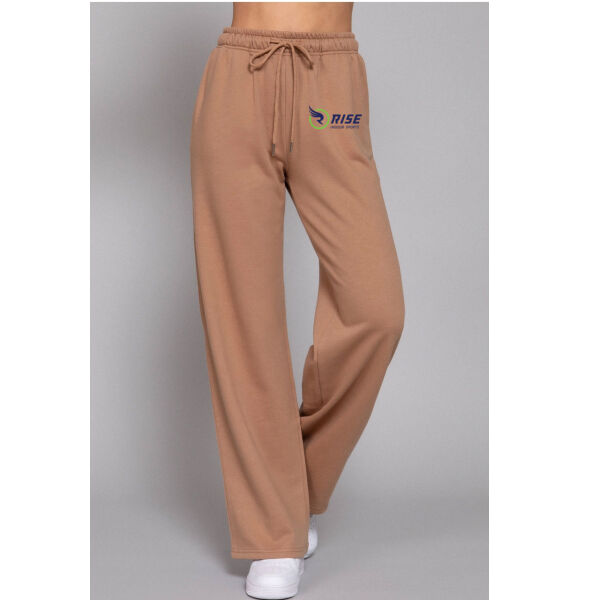 Active USA RISE Indoor Sports Straight Leg Inner Fleece Jogger Pants Thumbnail