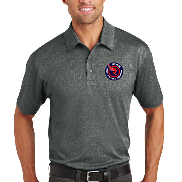 Port Authority NC RISE Performance Academy Trace Heather Polo Thumbnail
