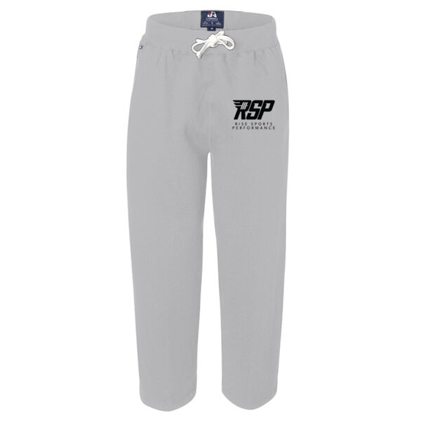 J. America RISE Sports Performance Premium Open-Bottom Sweatpants (Black Logo) Thumbnail