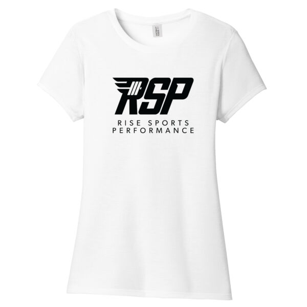 District Women's RISE Sports Performance Perfect Tri T-Shirt (Black Logo) Thumbnail