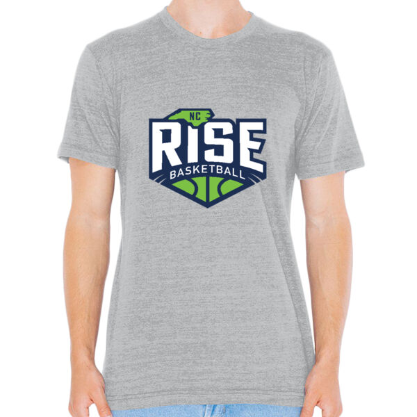 American Apparel RISE Basketball Front Logo Triblend Track T-Shirt Thumbnail