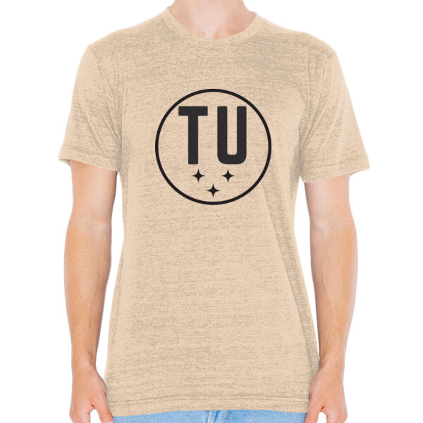 American Apparel RISE Triad United Triblend Track T-Shirt (Black TU Logo) Thumbnail