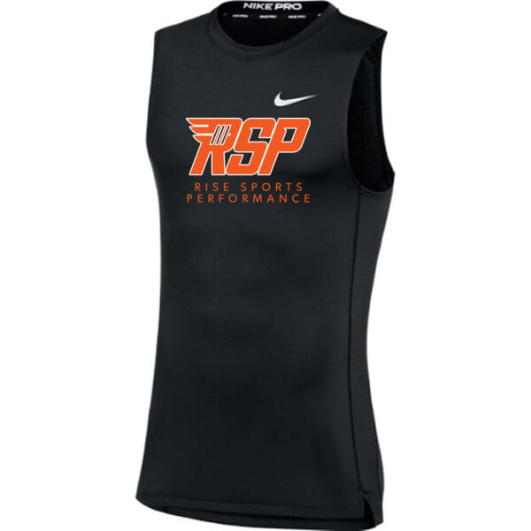 Nike RISE Sports Performance Mens Pro Sleeveless Compression Training Tee Thumbnail