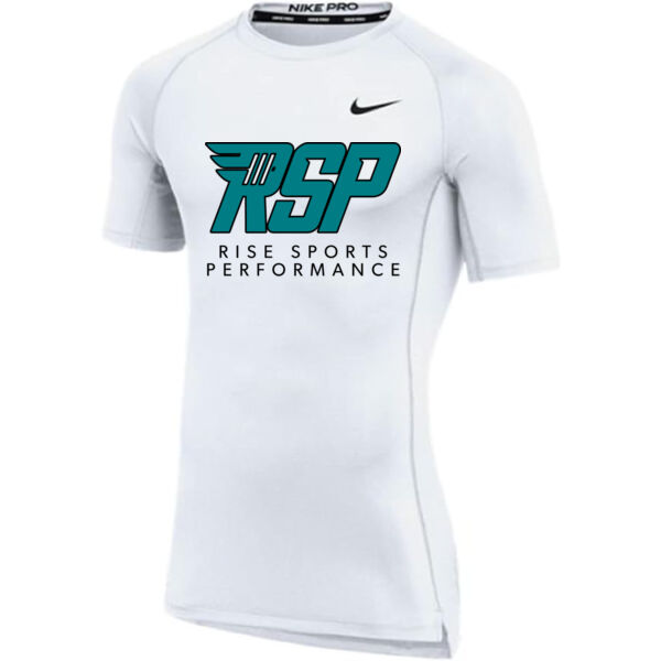 Nike RISE Sports Performance Mens Compression Short Sleeve Training Tee Thumbnail