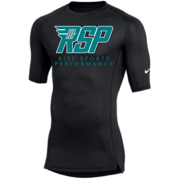 Nike RISE Sports Performance Mens Compression Half Sleeve Tee Thumbnail