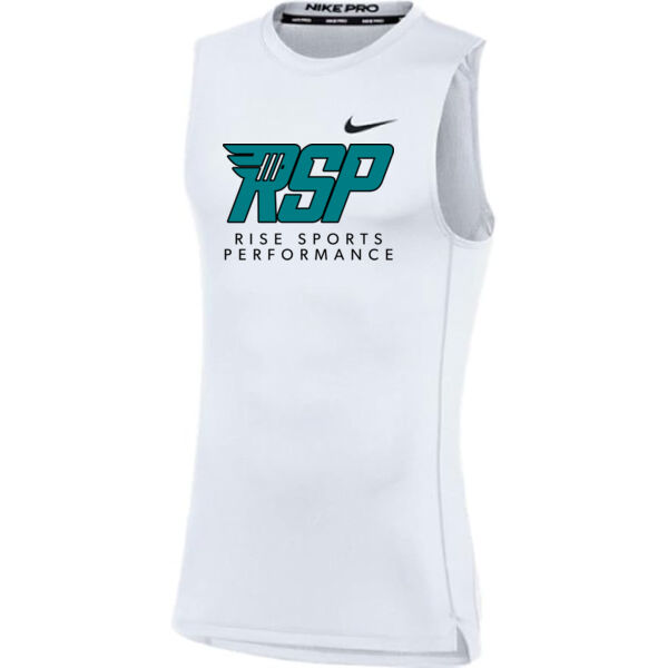 Nike RISE Sports Performance Mens Pro Sleeveless Compression Training Tee Thumbnail