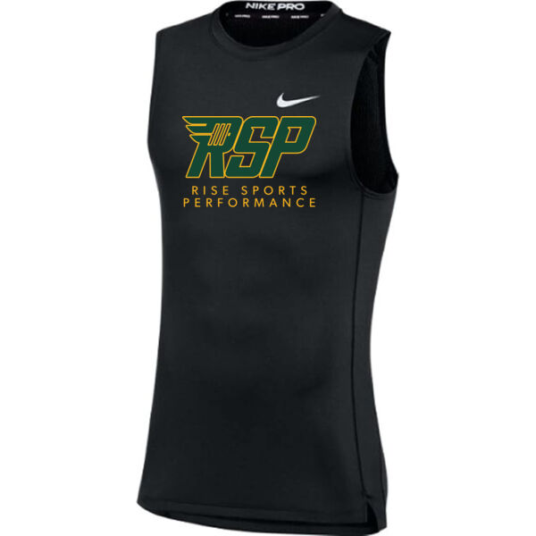 Nike RISE Sports Performance Mens Pro Sleeveless Compression Training Tee Thumbnail