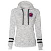 Ladies' Melange Scuba Neck Sweatshirt Thumbnail