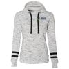Ladies' Melange Scuba Neck Sweatshirt Thumbnail
