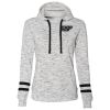 Ladies' Melange Scuba Neck Sweatshirt Thumbnail
