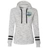 Ladies' Melange Scuba Neck Sweatshirt Thumbnail