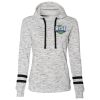 Ladies' Melange Scuba Neck Sweatshirt Thumbnail