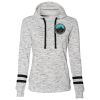 Ladies' Melange Scuba Neck Sweatshirt Thumbnail