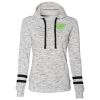 Ladies' Melange Scuba Neck Sweatshirt Thumbnail