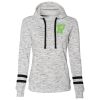 Ladies' Melange Scuba Neck Sweatshirt Thumbnail