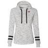 Ladies' Melange Scuba Neck Sweatshirt Thumbnail