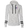 Ladies' Melange Scuba Neck Sweatshirt Thumbnail